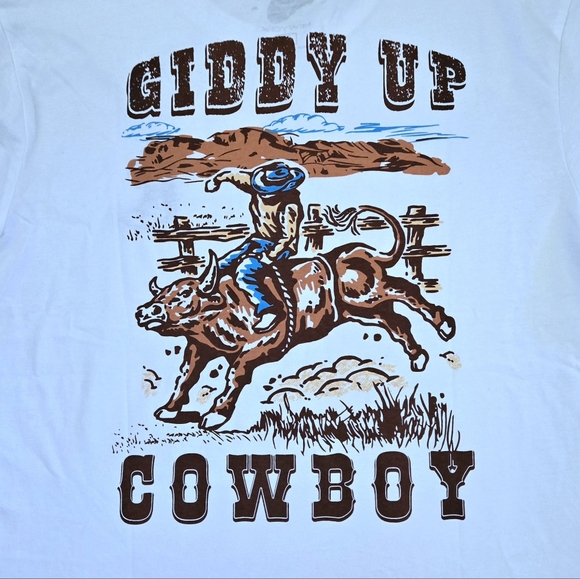 Nickel & Iron "Giddy Up Cowboy"🤠 Graphic Tee👕 - NWT - Picture 3 of 15